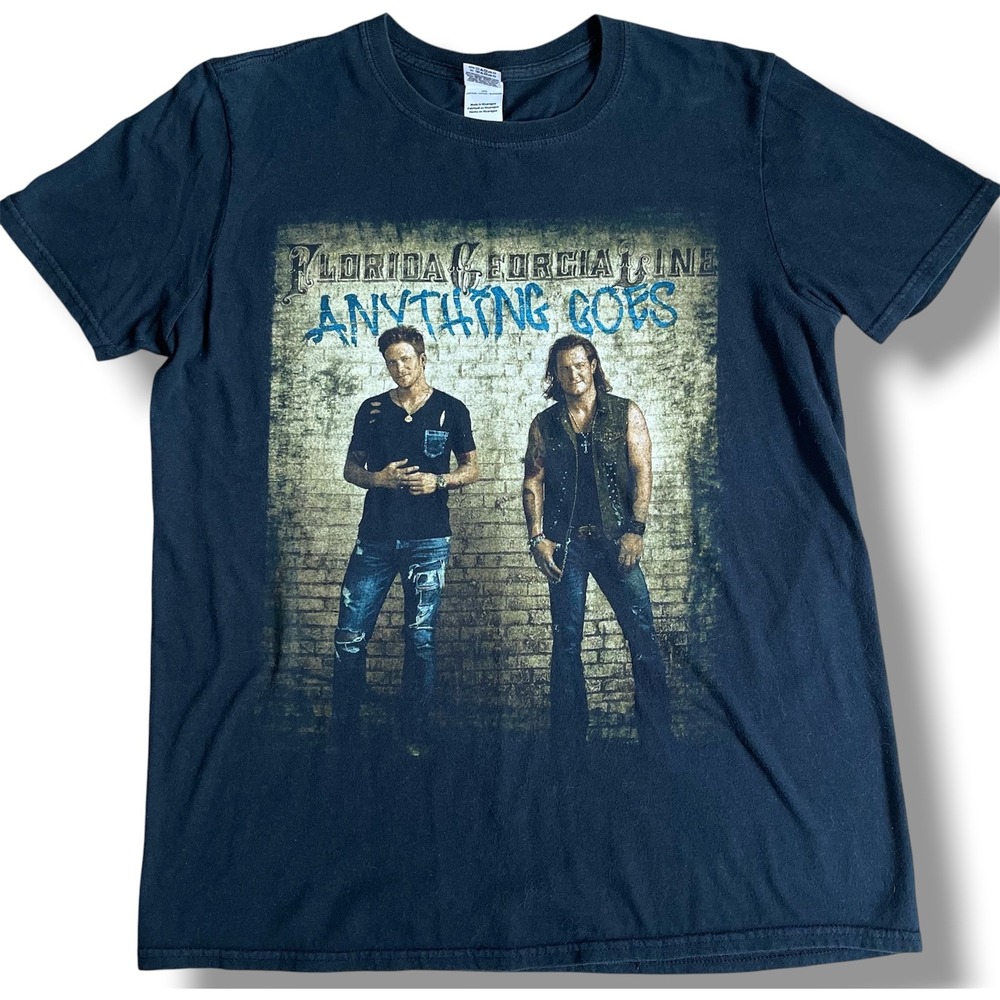 Florida Georgia Line Anything Goes Tour T‎ Shirt Mens Medium Black Country Music